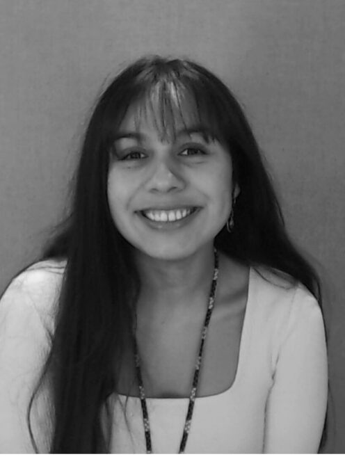 Black and white headshot image of Discovery Center staff member